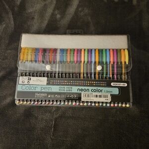 Neon Color Gel Pens 1.0mm Set of 60 Uniquie Colors